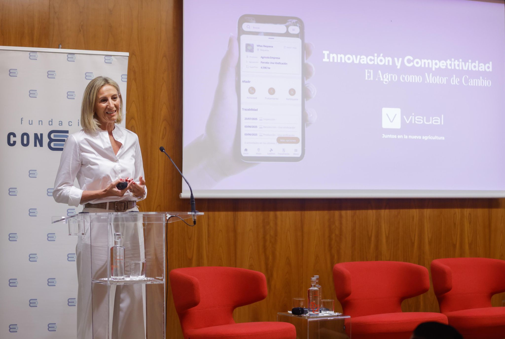 Mercedes IBorra en su intervención en la Fundación Conexus